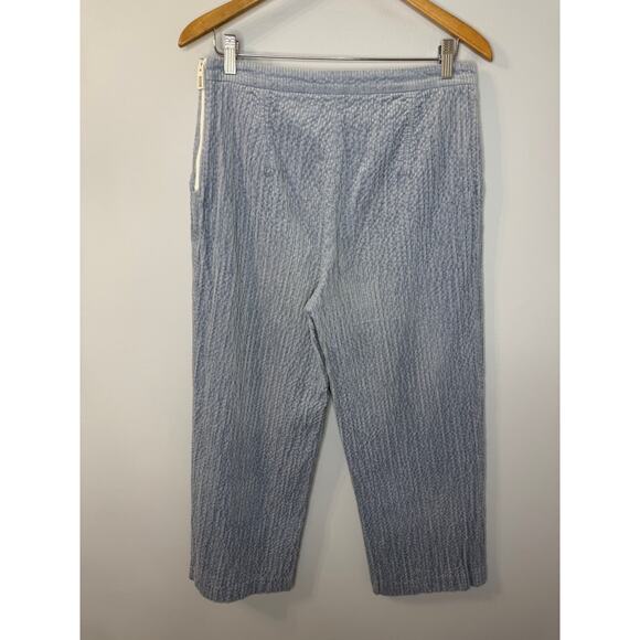 Bimba y Lola Corduroy Cropped Straight Leg Pant Lavender Sz L - Picture 8 of 11